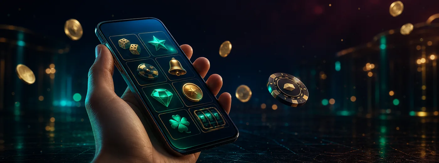 Smartfon z lobby kasyna Betonred w dłoni gracza